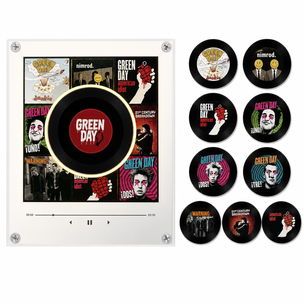 Green Day Mini Record Player